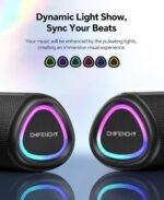 Portable Bluetooth Speaker Beach Essentials: IPX5 Waterproof for Outdoor/Powerful HD Sound/Dynamic Light/All Day Playtime/Wireless BT 5.3/TWS Pairing, Travel|Camping|Pool Accessorie, School Supplies - Image 4