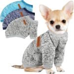 3 Pack Dog Sweaters for Small Dogs Girl Boy Winter Fleece Clothes Warm Soft Dog Sweatshirt Outfit for Dogs Cats Pet Apparel - Image 2