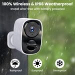 2026 Upgraded 2K Security Cameras Wireless Outdoor, Free Cloud Storage, 1-6 Months Battery Life, Waterproof, 2-Way Talk, AI Motion Detection Spotlight Siren Alarm Cameras for Home Security - Image 8