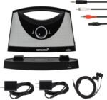 SEREONIC PRO Portable Wireless TV Speakers for Smart TV Without The Blaring Volume, Ideal for Elderly and Hard of Hearing with Extra Earbuds and Power Adapter - 100ft Range (Classic) - Image 2