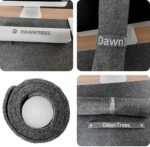 Felt Desk Mat | Computer Mat for Desk(36x12Inches) | Large Felt Mouse Pad and Keyboard Mat | Desk Protector for Office | Dark Gray - Image 8