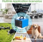 Ozone Generator Machine200,000mg/h, High Capacity Ozone Odor Eliminator Removal Air Purifier for Home Car Pet & Basement Odor, Suitable for Spaces up to 7,000 Square Feet, Blue - Image 4