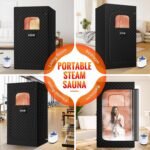 Upgraded Portable Sauna for Home，Relaxation, Steam Sauna for Home with Steamer, Remote Control, Folding Chair, 9 Levels - Image 8