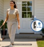Veise KS02A Fingerprint Door Lock, Keypad Deadbolt, Matte Black | Keyless Entry, AI Fingerprint, 20 Codes, Auto Lock, Anti-Peeping Code, IP54 Waterproof, Electronic Deadbolt for Front Door - Image 8