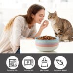 OLULU 10 Pack Cat Bowls, Whisker Friendly Kitten Dishes, Durable Wheat Straw Cat Food Bowls for Indoor Outdoor Cats - Image 4