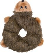 ZippyPaws Loopy - No Stuffing Dog Toys to Keep Them Busy, for Small, Medium, & Large Dogs, Squeaky Pet Toy for Boredom, Unstuffed Chew Toy, Soft Plush Puppy Products, Hedgehog - 10" - Image 3