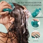 VOERUY Scalp Scrub, Rosemary Scalp Exfoliator Scrub Shampoo, 2-in-1 Scalp Treatment with Mint Oil, Hair Treatment to Clarify and Remove Build Up with Silicone Scalp Massager, 10.6oz/300g - Image 8