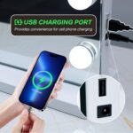 Vanity Mirror with Lights Lighted Makeup Mirror with 15 Dimmable LED Bulbs,3 Color Lighting Modes,USB Charging Port Touch Control,Sturdy Metal Frame Design 24x18 Inch,White - Image 5
