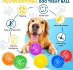 SHARLOVY 3.5” Large Dog Toys Ball, 6 Pack Squeaky oys, Durable for Aggressive Chewers, Spiky Ball for Clean Teeth and Training, Fetch Toys for Large Dogs, for Puppy Chew and Teething - Image 4