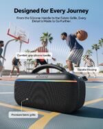 dbsono Portable Bluetooth Speaker Wireless: 100W Peak SoundPulse 2.0, Bass Boost, Waterproof Party Speakers, Multi-Speaker Pairing, TWS Stereo for Outdoor/Indoor, Bluetooth 6.0, USB-C Audio, Black - Image 6