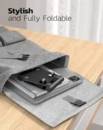 Nulaxy Dual Folding Cell Phone Stand, Fully Adjustable Foldable Desktop Phone Holder Cradle Dock Compatible with iPhone 17 16 15 14 13 12 11 Pro Max Xs Xr X 8, Nintendo Switch, All Phones - Image 6