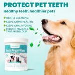 MEDUWEDU Dental Care Finger Wipes 60 Counts,Teeth Cleaning Finger Wipes for Dogs & Cats,Reduces Plaque & Supports Oral Freshness, Coconut Scent - Image 3