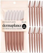 Kitsch Dermaplane Razor for Women Face – Terracotta, 12 pcs | Face Razors for Women & Men, Eyebrow Razor & Face Shaver – Exfoliating Facial Razor & Dermaplaner as Tool for Smoother Skin - Image 2