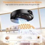 Robot Vacuum and Mop Combo, 90-Day Self-Emptying, 10,000 Pa Suction, with dToF & Laser Navigation & Smart Mapping, Anti-Tangle, 160-Min Runtime, Ideal for Hard Floors, Pet Hair & Carpets - Image 3