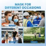 Borje Blue Disposable Face Mask 100 Pcs Blue Face Masks 3 Ply Protection Masks - Image 8