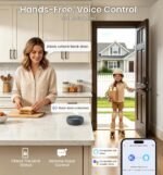 Veise VE027-L WiFi Smart Lock with Handles Set for Front Door, Matte Black | Remote APP Control, Fingerprint Voice & Fob Unlock, Touchscreen Keyless Entry Door Lock with Lever, No Hub Need, Auto Lock - Image 5