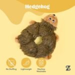 ZippyPaws Loopy - No Stuffing Dog Toys to Keep Them Busy, for Small, Medium, & Large Dogs, Squeaky Pet Toy for Boredom, Unstuffed Chew Toy, Soft Plush Puppy Products, Hedgehog - 10" - Image 5