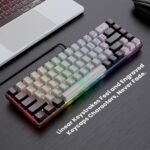 GEODMAER 65% Gaming Keyboard, Wired Backlit Mini Keyboard, Ultra-Compact Anti-Ghosting No-Conflict 68 Keys Membrane Gaming Wired Keyboard for PC Laptop Windows Gamer - Image 3