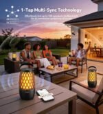 Outdoor Speakers with Ligths Gifts for Men Multi-Sync up to 100 Speakers | IPX5 Waterproof, HD Stereo Sound, Auto-Pairing, House Warming Gifts, Lanterns for Camp|Patio|Pool|Yard, Cool Stuff - Image 5