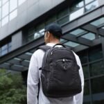 Amazon Basics Travel Laptop Backpack with Multiple Pockets and Compartments for 17 in / 43.1 cm Laptop, Water Resistant, Spacious with Padded Shoulder Straps, Black - Image 8