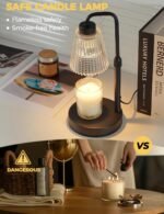 GODONLIF Candle Warmer Lamp with Cycle Timer, Birthday Gifts for Women Mom Her, House Warming Gifts New Home Room Decor, Wax Melt Warmer for Jar Candles with 2 Bulbs - Image 3