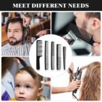 5 Pieces Hair Cutting Comb Barber Hair Styling Combs Fine Teeth Carbon Hairbrush Set Anti Static Heat Resistant Hairdressing Tapered Hairbrush for Men Women - Image 7