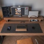 Felt Desk Mat | Computer Mat for Desk(36x12Inches) | Large Felt Mouse Pad and Keyboard Mat | Desk Protector for Office | Dark Gray - Image 5