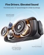 dbsono Portable Bluetooth Speaker Wireless: 100W Peak SoundPulse 2.0, Bass Boost, Waterproof Party Speakers, Multi-Speaker Pairing, TWS Stereo for Outdoor/Indoor, Bluetooth 6.0, USB-C Audio, Black - Image 4