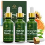 Tree of Life Face Serum Skin Care Set - Vitamin C, Retinol & Hyaluronic Acid for Face - Hydrating Face Oil Suitable for Sensitive Skin - Dermatologist Tested - 1 Fl Oz (Pack of 3) - Image 2