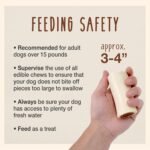 Cadet Stuffed Shin Bone, Long-Lasting Dog Chew Bones for Aggressive Chewers, High Protein Filled Bone Dental Chew for Dogs, Peanut Butter Flavor Filling, 3-4" for Small Dogs, 3 Pack - Image 5