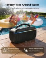 dbsono Portable Bluetooth Speaker Wireless: 100W Peak SoundPulse 2.0, Bass Boost, Waterproof Party Speakers, Multi-Speaker Pairing, TWS Stereo for Outdoor/Indoor, Bluetooth 6.0, USB-C Audio, Black - Image 8