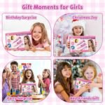 DIY Hair Salon Toys for Girls, Hair Gem Stamper Kit And Hair Rope Braider, Bling Hair Jewels Styling Tool with Glitter Diamonds Comb Beads Accessories Christmas Birthday Gifts for Girl 3 4 5 6 7 8-12 - Image 8