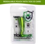 TickCheck Tick Remover Value 3 Pack - Tick Remover Tools + Tick Identification Card - for Humans, Dogs & Cats (1 Set) - Image 6