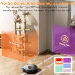 Robot Vacuum and Mop Combo, 90-Day Self-Emptying, 10,000 Pa Suction, with dToF & Laser Navigation & Smart Mapping, Anti-Tangle, 160-Min Runtime, Ideal for Hard Floors, Pet Hair & Carpets - Image 8