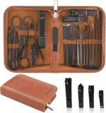 MINKINH Manicure Set Professional Nail Clipper Kit-26 Pieces, Brown | Stainless Steel Manicure Kit, Nail Care Tools with Travel Case for Men & Women, Hand & Foot Care, Gift for Family & Friends - Image 2