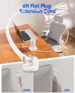 Power Strip Tower, kakyanill Charging Station 9 AC Outlets 8 USB Ports | 6 Ft Retractable Extension Cord, 15W Wireless Charger, White - Image 8