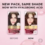 L'Oreal Paris Excellence Crème Permanent Hair Dye, Triple Care Hair Color with Hyaluronic Acid for 100% Gray Coverage, 4AR Dark Chocolate Brown, 1 Kit (Packaging May Vary) - Image 10