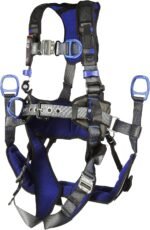 3M DBI-SALA ExoFit X300 Comfort Tower Climbing Positioning Suspension Safety Harness, Telecommunications Fall Protection,Back,Front,Hip D-Rings,Auto-Locking Quick Connect Leg,Chest Buckles, 1113191, M - Image 3