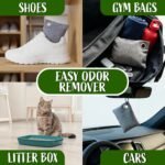 100g Bamboo Charcoal Bags (Pack of 10 Bags) - Activated Charcoal Odor Absorber - Reusable Bags for Homes, Cars, Closets, & Shoe Odor - Absorbs Odors & Moisture - Organic Sustainable Room Air Freshener - Image 7