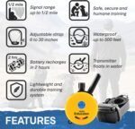 Educator ET-300 Mini E Collar for Dog Training with Remote - 1/2 Mile Range, Waterproof, 100 Blunt Stimulation Levels, Tone or Vibration Mode, Night Light Tracking for Small, Medium & Large Dogs - Image 4