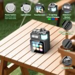 Mini Bluetooth Speaker, Smart Wireless Portable Speaker with Touchscreen, Loud HD Sound, LED Lights, BT5.4, All In One Small Audio for Home/Outdoor/Travel/Shower/Party/Beach/Camping/Hiking/Cycling - Image 5