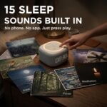Gemini Home Speaker with AI Voice Assistant Access & Built-in Mic, Bluetooth White Noise Machine for Bedroom, 16 Sleep Sounds, 8 RGB Night Light Modes, LED Clock Display (BRS-180) | White noise machine for bedroom - 16 sleep sounds, 8 RGB night light modes - rich audio sound - white - Image 7