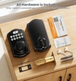 Veise VE012W WiFi Fingerprint Smart Lock for Front Door, Matte Black | App Remote, Built-in WiFi, Alexa & Google Compatible, Real-Time Alerts, Low Battery Alarm, Keyless Entry Keypad Deadbolt - Image 11