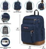 JanSport Cool Backpack, with 15-inch Laptop Sleeve - Large Computer Bag Rucksack with 2 Compartments, Ergonomic Straps, Black - Image 7