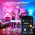 Linkind Smart Light Bulbs, Smart Bulb that Work with Alexa, Google Home, AiDot, LED Light Bulbs Color Changing RGBTW, 104 Preset Scene, Music Sync, Dotis, A19 E26 2.4G WiFi Bluetooth 60W 800LM, 4Pack - Image 7