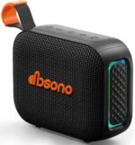 Portable Bluetooth Speaker Line-in Support: IPX5 Waterproof HD Sound Up to 24H Playtime, TWS Pairing, LED Light, Outdoor Speaker for Beach/Pool/Travel, Back to School Gifts for Adult Teen-Black - Image 2