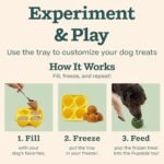 WOOF Starter Pack - Interactive Dog Ball Toy for Boredom - Dog Treat Molds Silicone - Chicken-Flavored Healthy Treats for Dogs - Pupsicle Doggy Enrichment Toy - for Small Pups - 10-25 lbs - Image 7