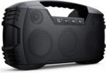 IPX7 Waterproof Outdoor Bluetooth Speaker, Wireless, 90W(Peak), 32H Playtime, Floating Design, Deep Bass & Loud Stereo Sound, Portable with Handle, Rugged for Pool, Beach, Kayaking, Hiking, Black - Image 2