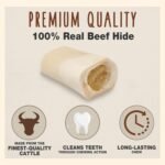Cadet Stuffed Shin Bone, Long-Lasting Dog Chew Bones for Aggressive Chewers, High Protein Filled Bone Dental Chew for Dogs, Peanut Butter Flavor Filling, 3-4" for Small Dogs, 3 Pack - Image 3