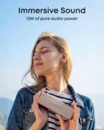 Anker soundcore 2 Portable Bluetooth Speaker, Stereo Sound, IPX7 | BassUp, 24H Playtime, Bluetooth 5, Wireless Speaker for Home, Outdoors, Travel-Mocha Brown - Image 6